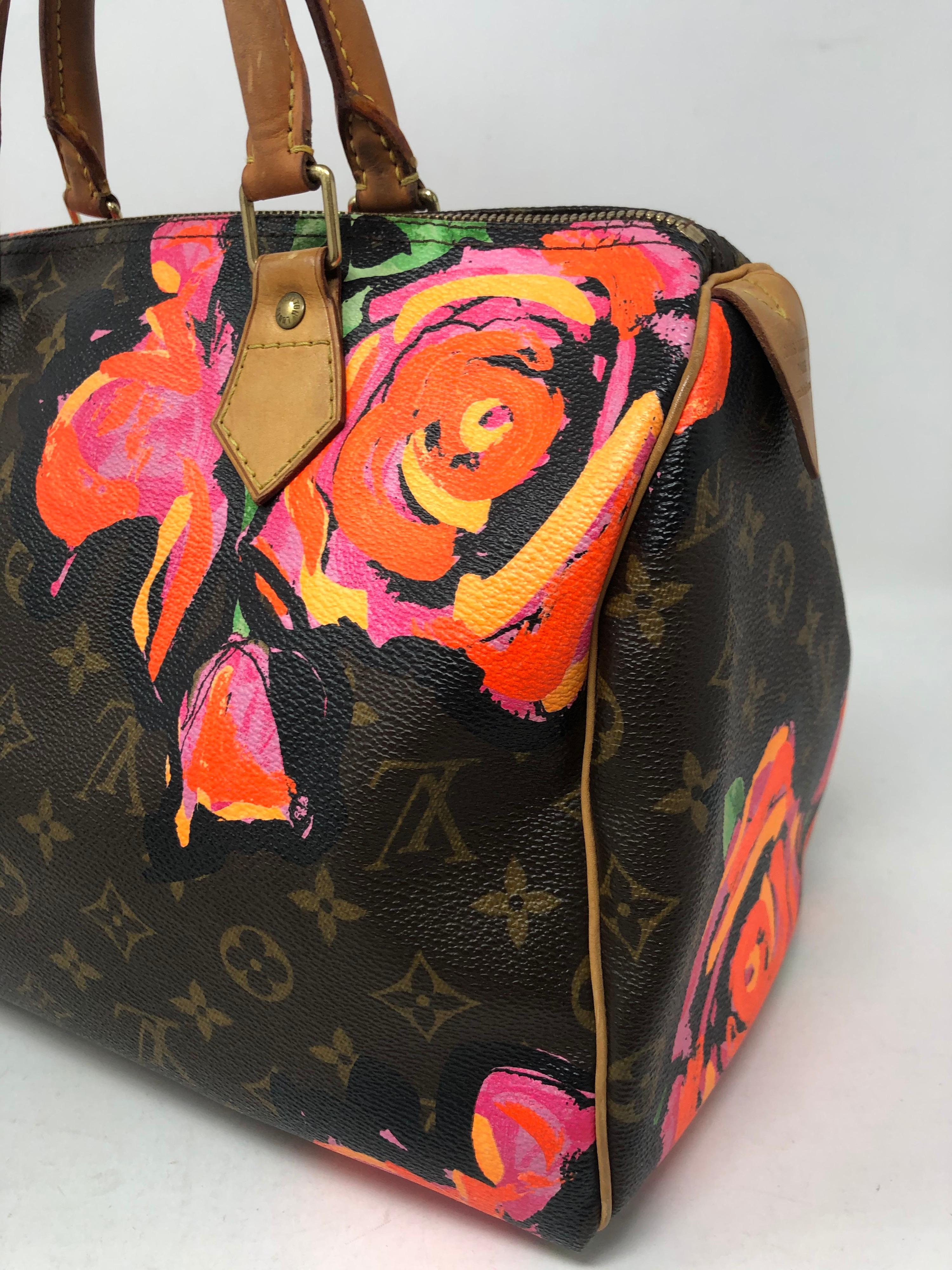 Stephen Sprouse Roses Louis Vuitton Speedy Bag  In Fair Condition In Athens, GA