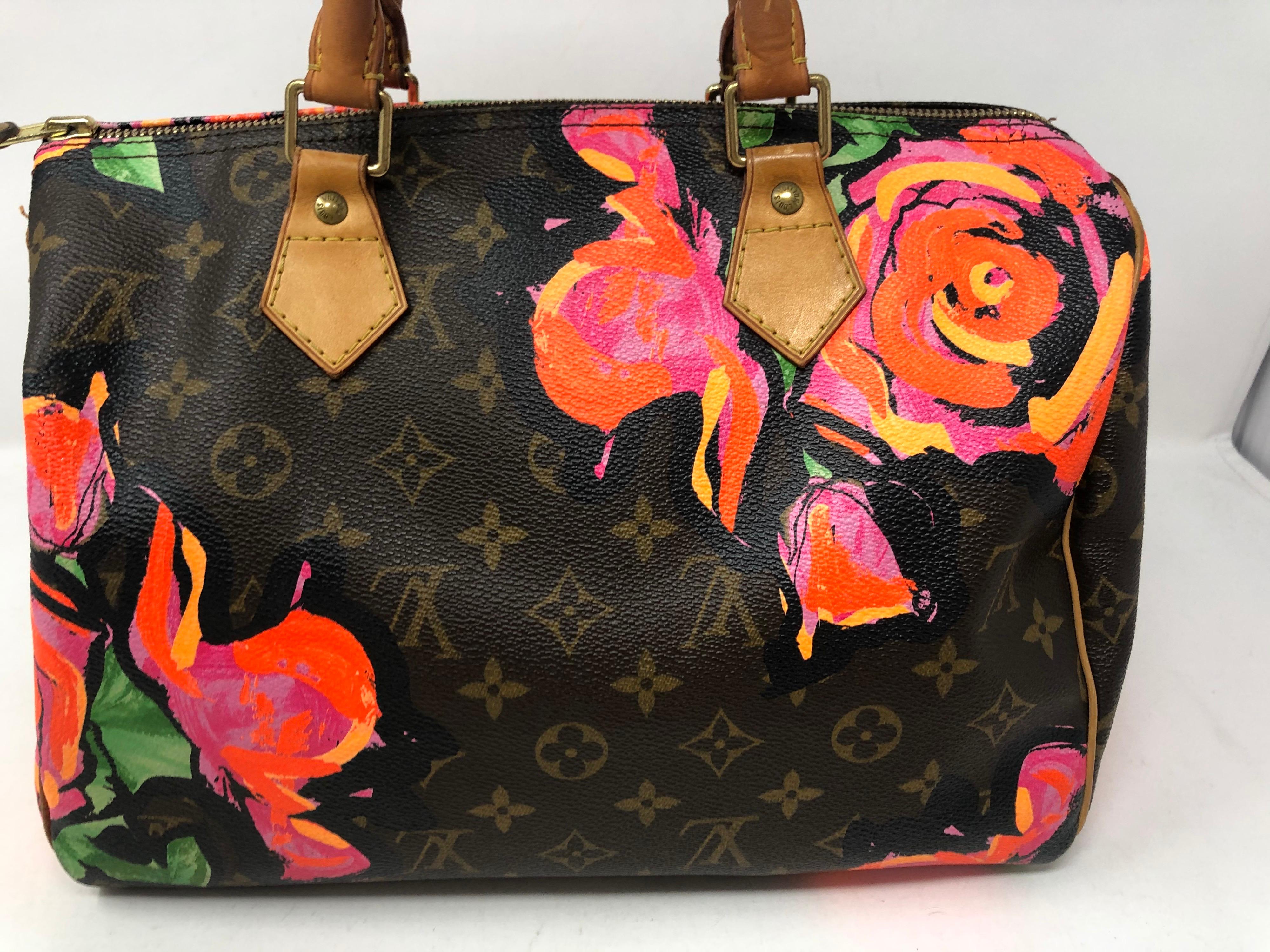 Women's or Men's Stephen Sprouse Roses Louis Vuitton Speedy Bag 