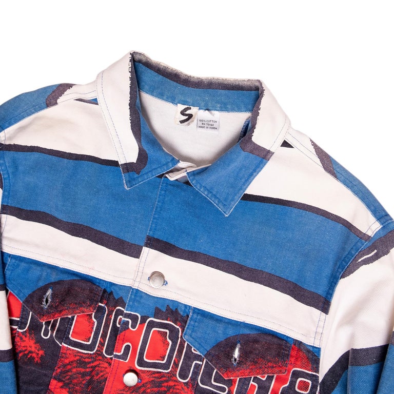 Vintage Stephen Sprouse Day-Glo Moto Jacket & Skirt Set – Recess