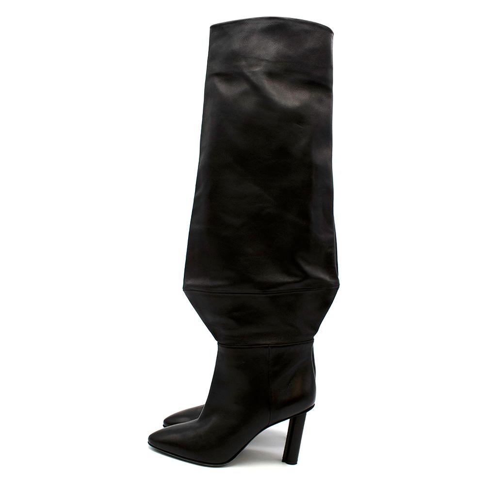 Stiletto-Kniestiefel aus schwarzem Leder von Stephen Venezia - Größe EU 41 im Zustand „Hervorragend“ im Angebot in London, GB