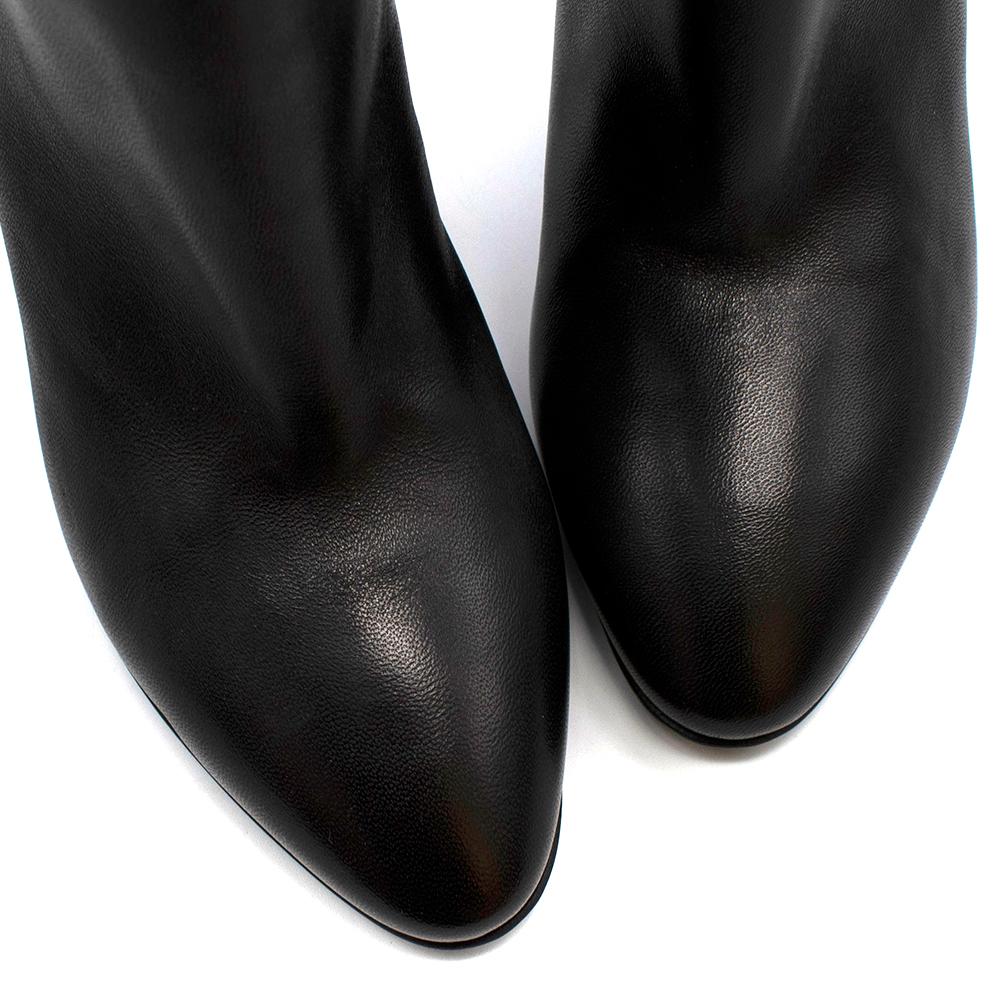 Stiletto-Kniestiefel aus schwarzem Leder von Stephen Venezia - Größe EU 41 im Angebot 4