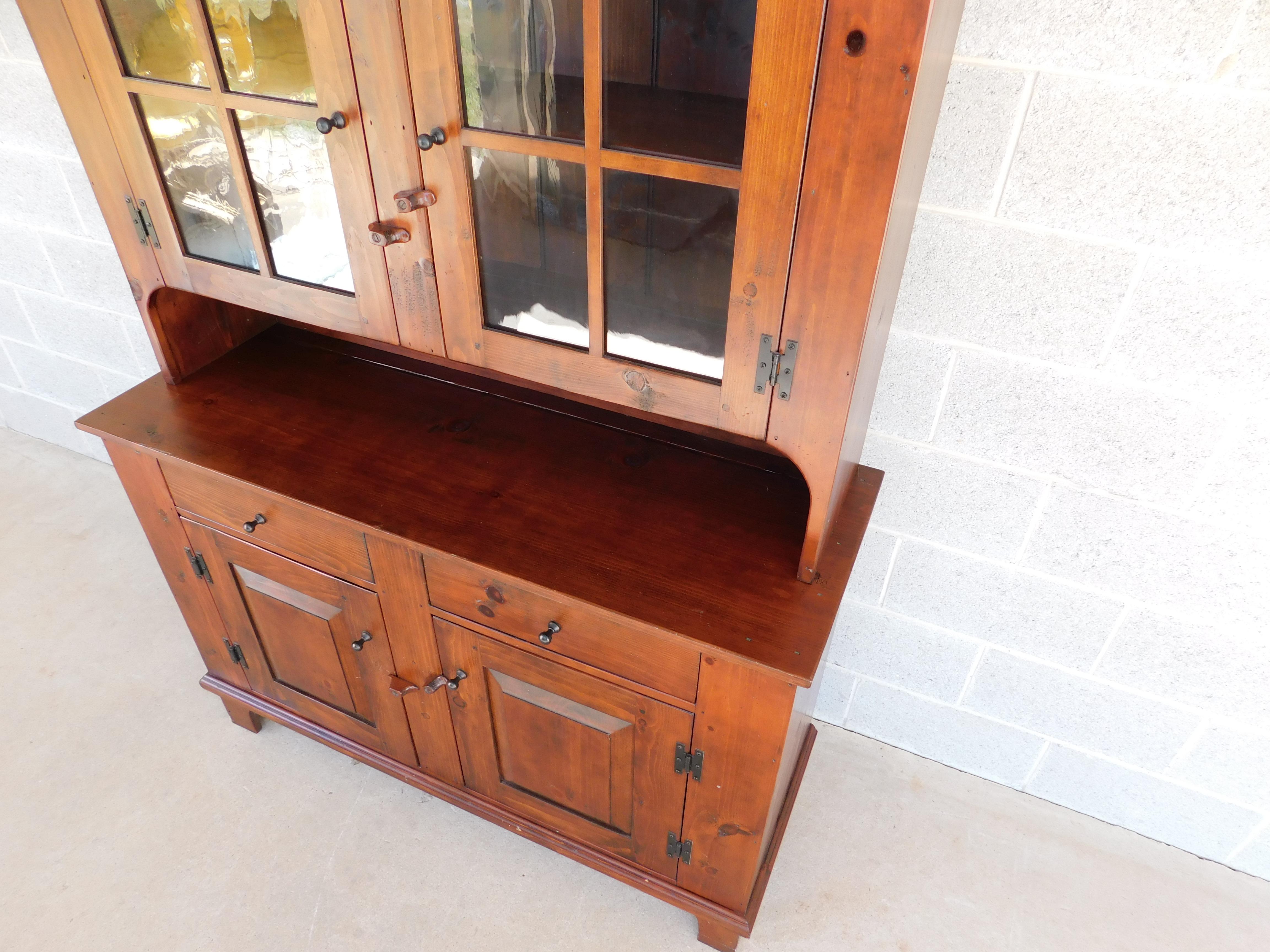 Stephen Von Hohen Bucks Co. Collection Pine Shaker Style 2 Piece Step Back Cabin 2