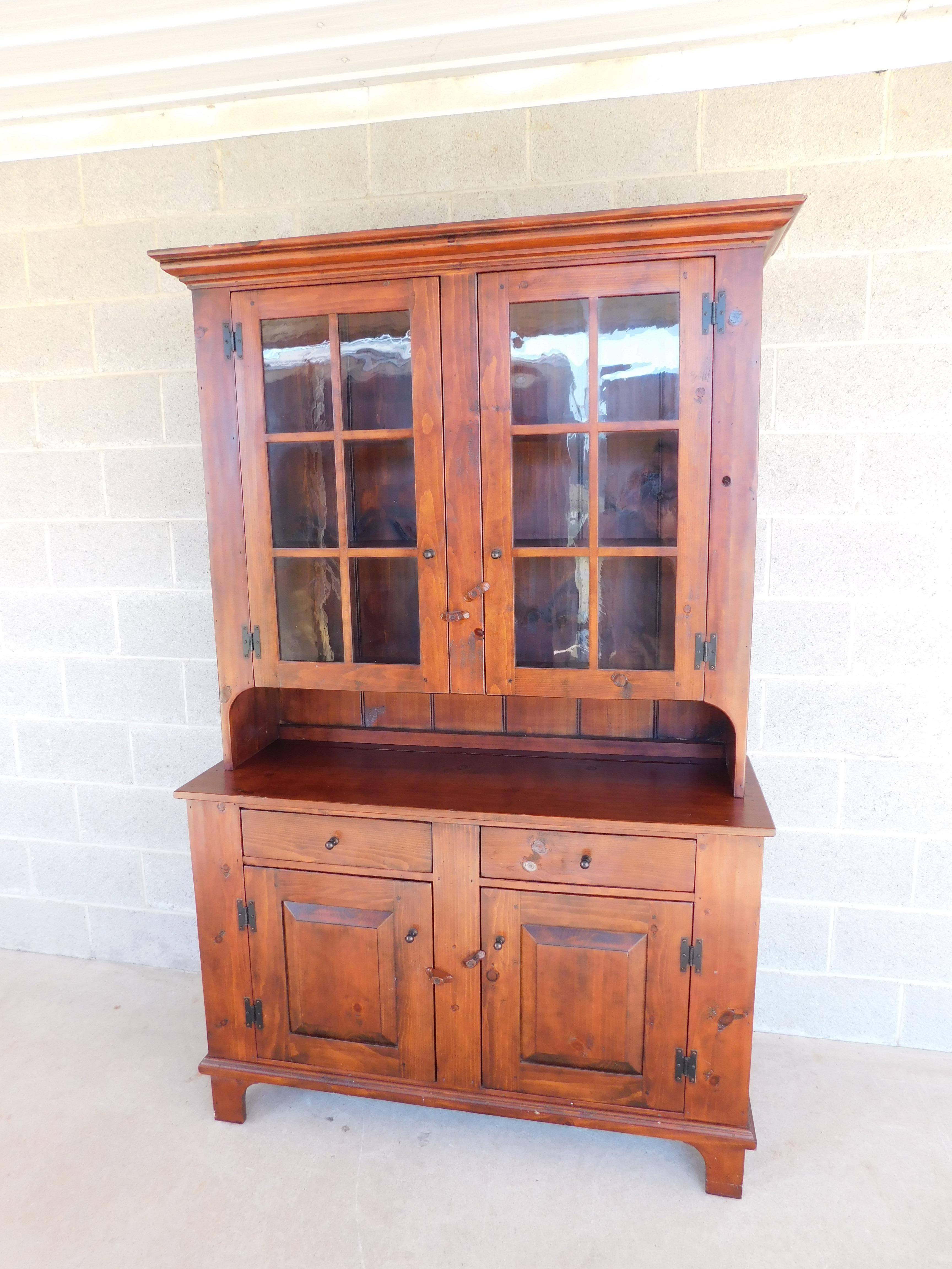 Stephen Von Hohen Bucks Co. Collection Pine Shaker Style 2 Piece Step Back Cabin 9