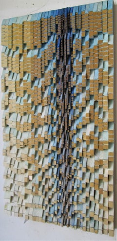 Lavalier (Vertical 3D Wooden Wall Sculpture) by Stephen Walling