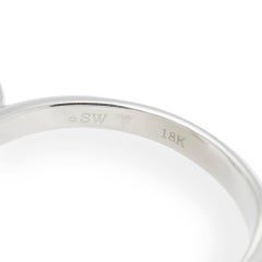 Stephen Webster 18 Karat White Gold Forget Me Knot Pavé Diamond Bow Ring