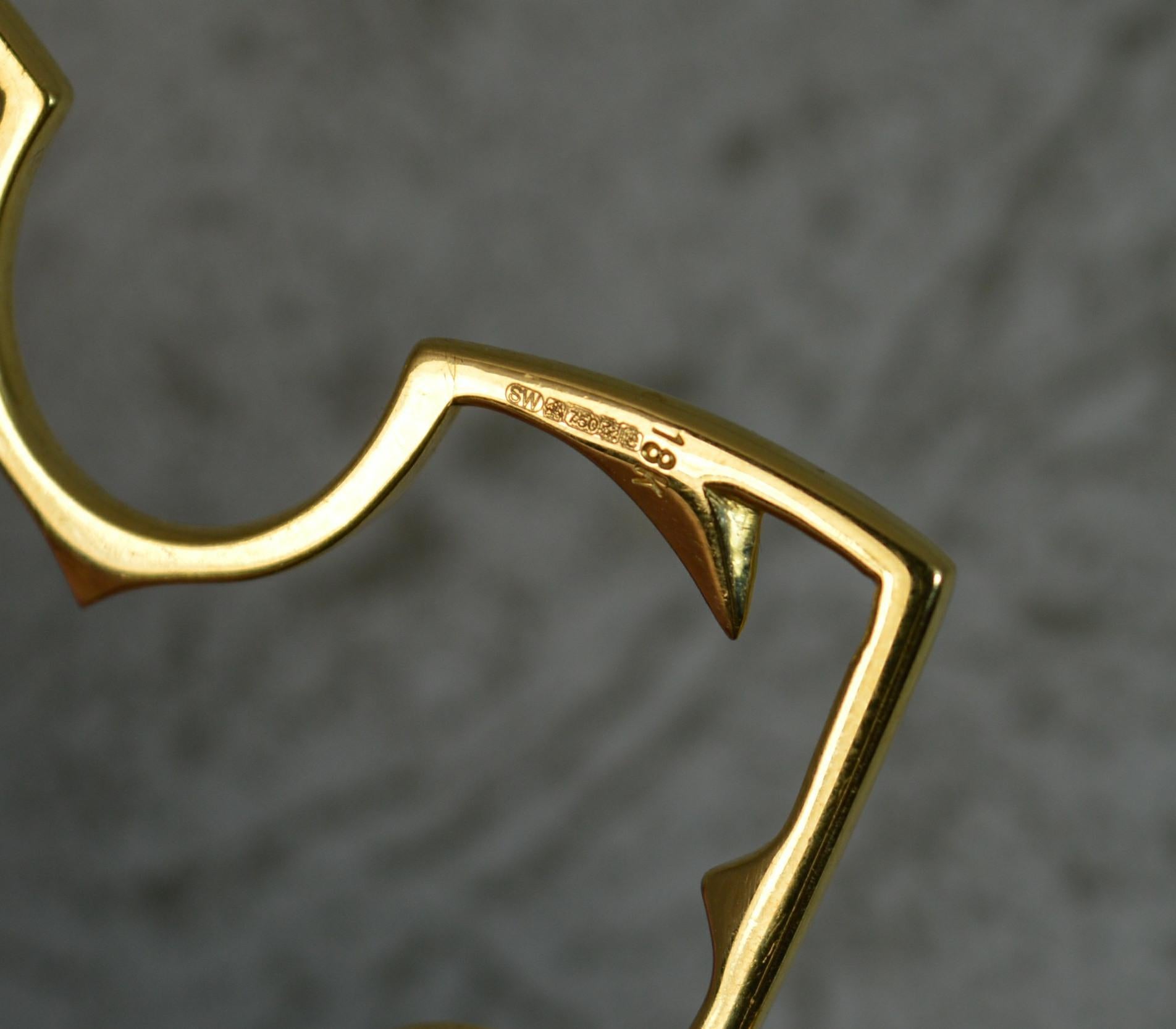 Stephen Webster 18 Carat Gold Thorn Large Hoop Earrings 1