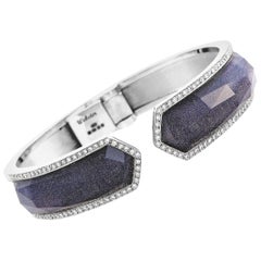 Stephen Webster 18K White Gold 1.00 ct Diamond and Crystal Haze Iolite Bracelet