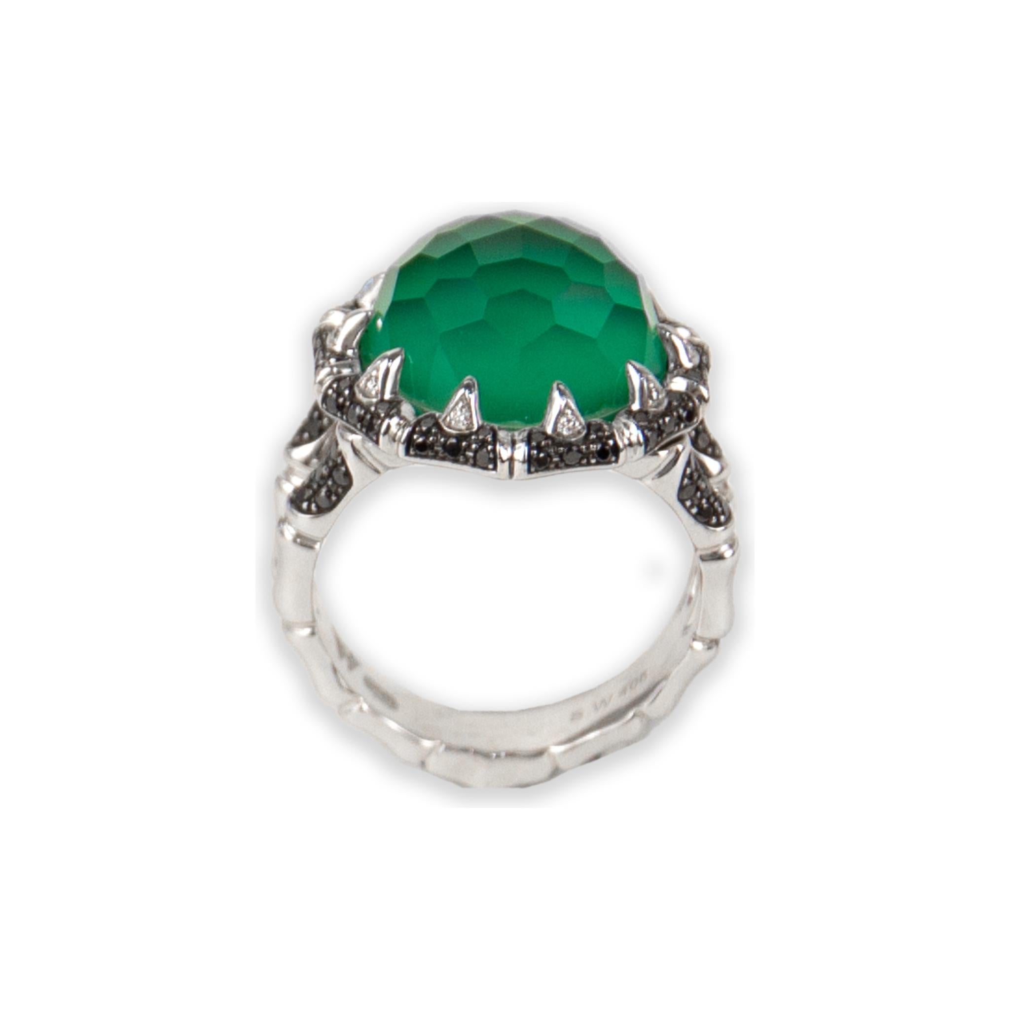 Green agate: 8.4ctw
Diamond: 0.37ctw
Ring Size: 7
SKU: SW01321
Model number: WR792 RING