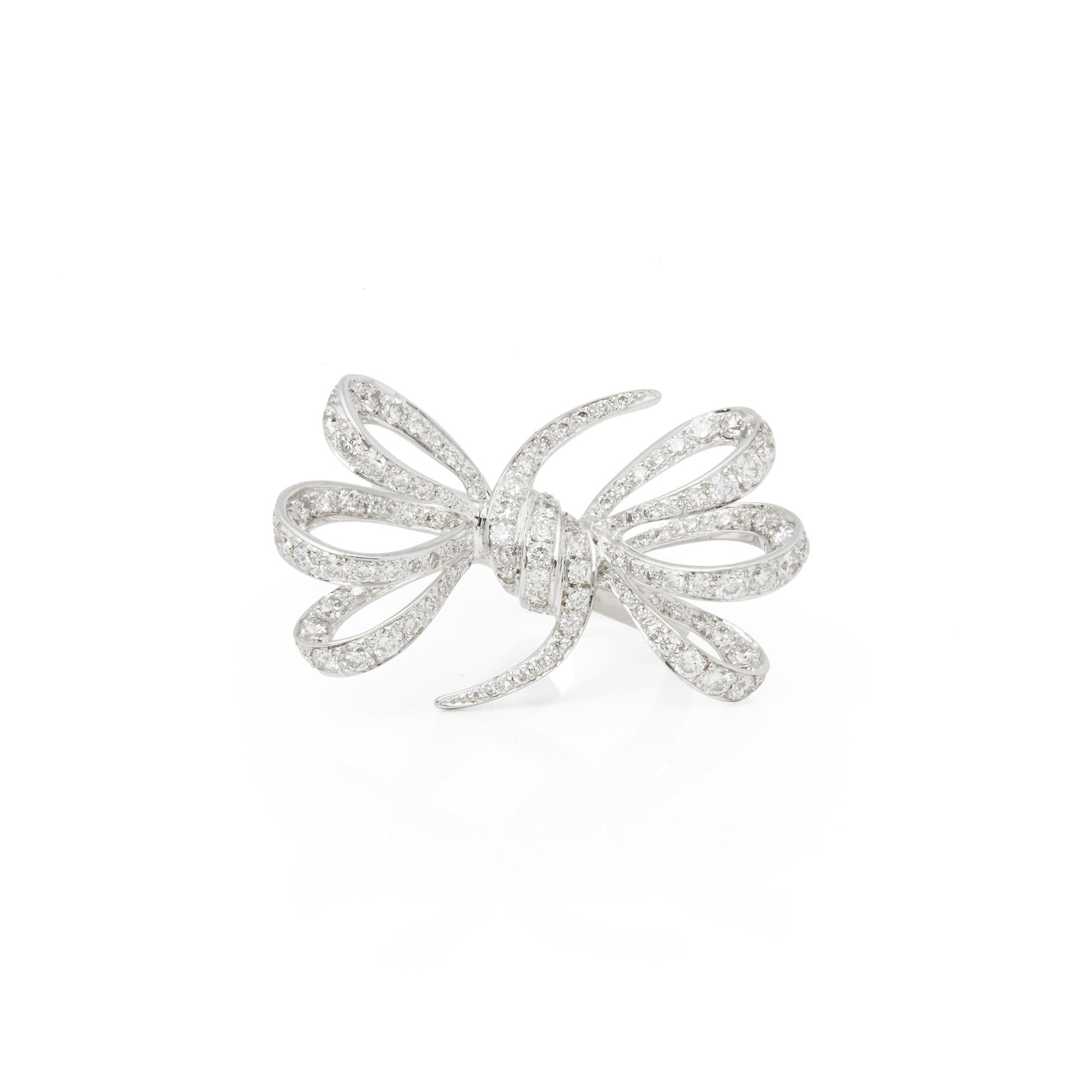 pave bow ring