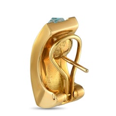 Stephen Webster 18K Yellow Gold 0.50ct Diamond and Shard Turquoise Earrings