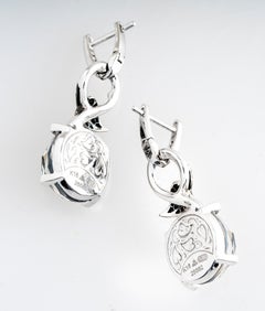 Stephen Webster 18 Karat White Crystal Haze Diamond Dangle Earrings