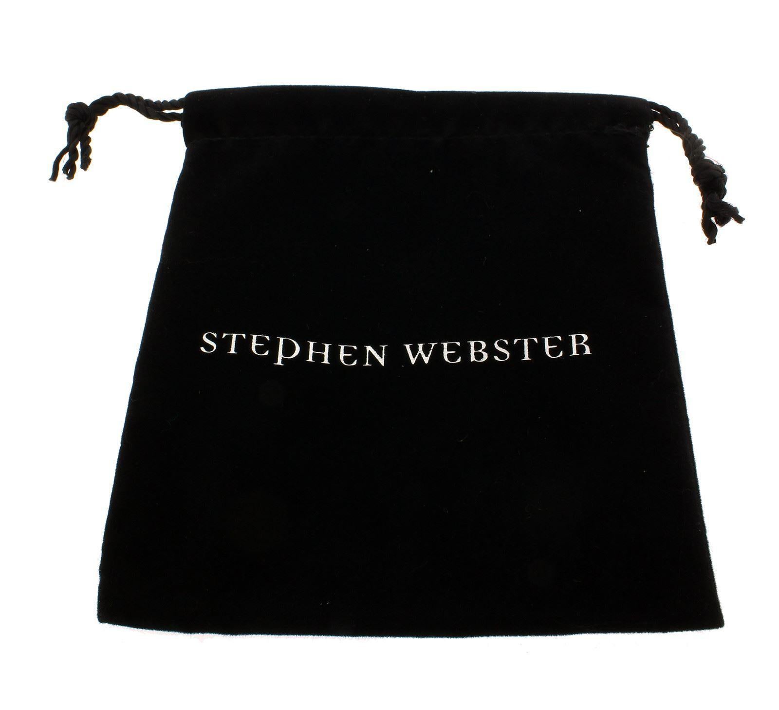 Stephen Webster 925 Silver Black Rhodium Superstud Hinged Cuff Bangle Bracelet For Sale 1