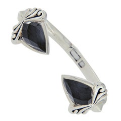 Stephen Webster 925 Silver Cat's Eye Quartz Haze Superstud Bracelet