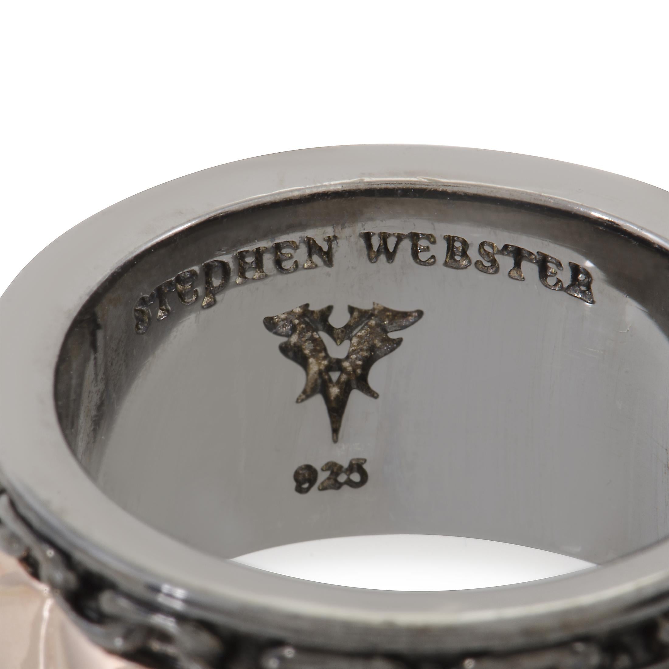 Stephen Webster Alchemy in the UK Men's Rose Gold Plated Silver Band Ring 1