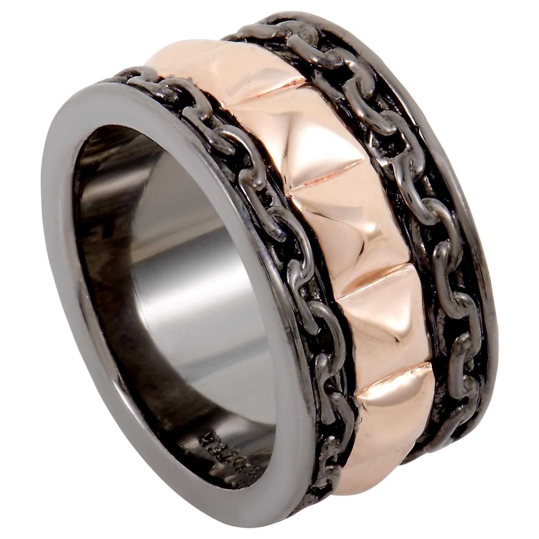 Stephen Webster Alchemy in the UK Men's Rose Gold Plated Silver Band Ring