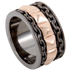 Stephen Webster Alchemy in the UK Men's Rose Gold Plated Silver Band Ring