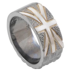 Stephen Webster Alchemy in the UK Sterlingsilber Onyx Union Jack Ring