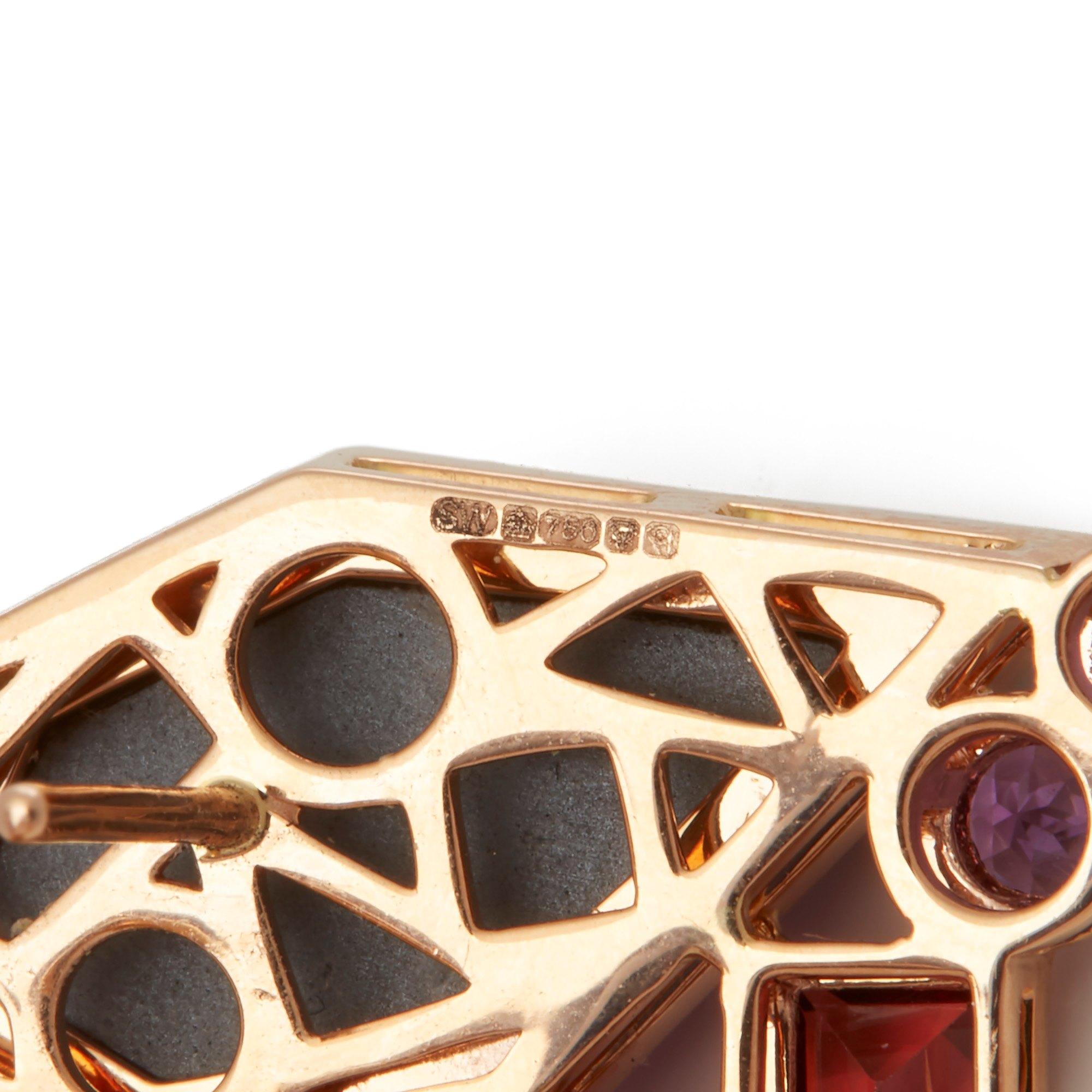 Stephen Webster Amethyst Crystal Haze Gold Struck 18ct Rose Gold Earrings For Sale 1