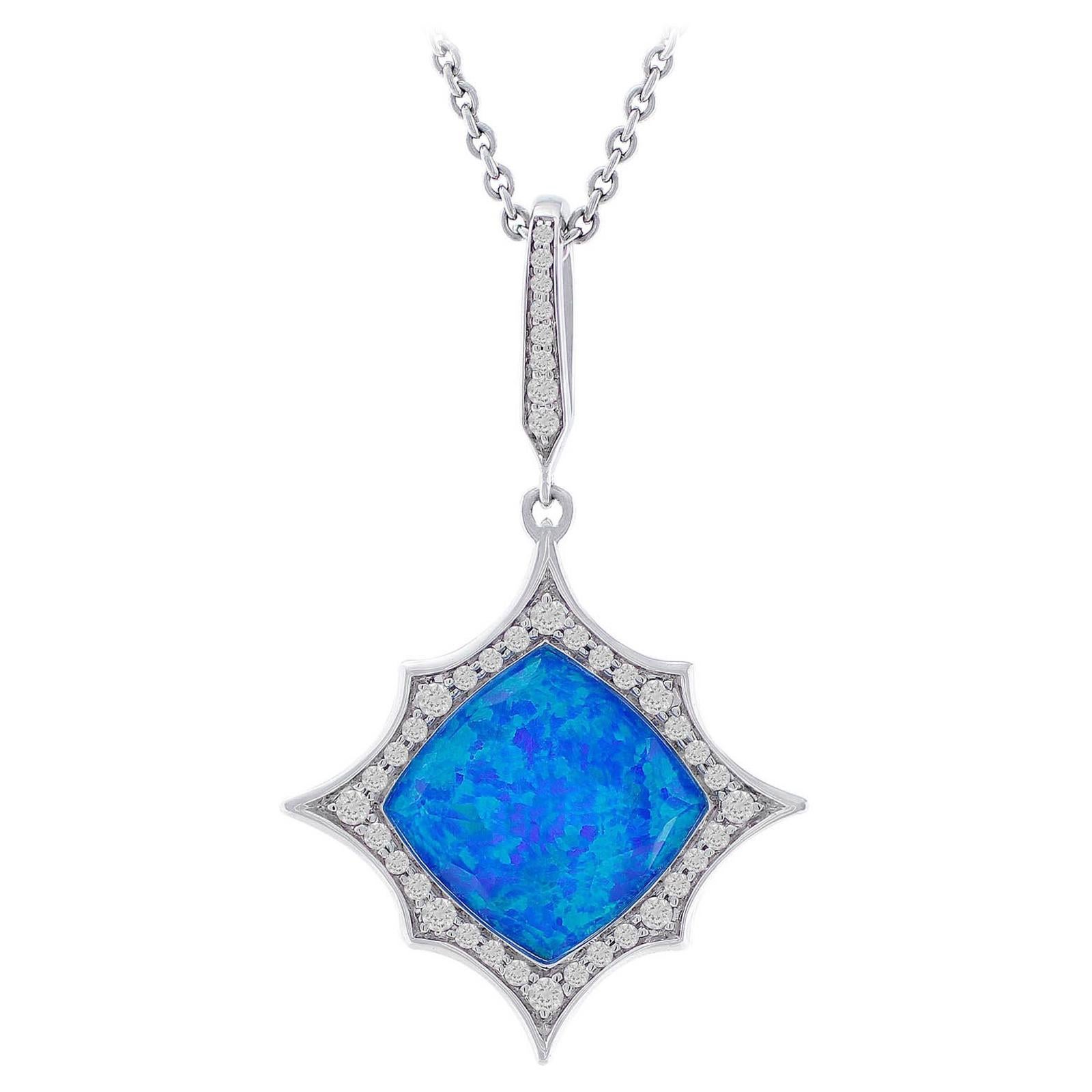Stephen Webster Blue Crystal Haze Necklace For Sale