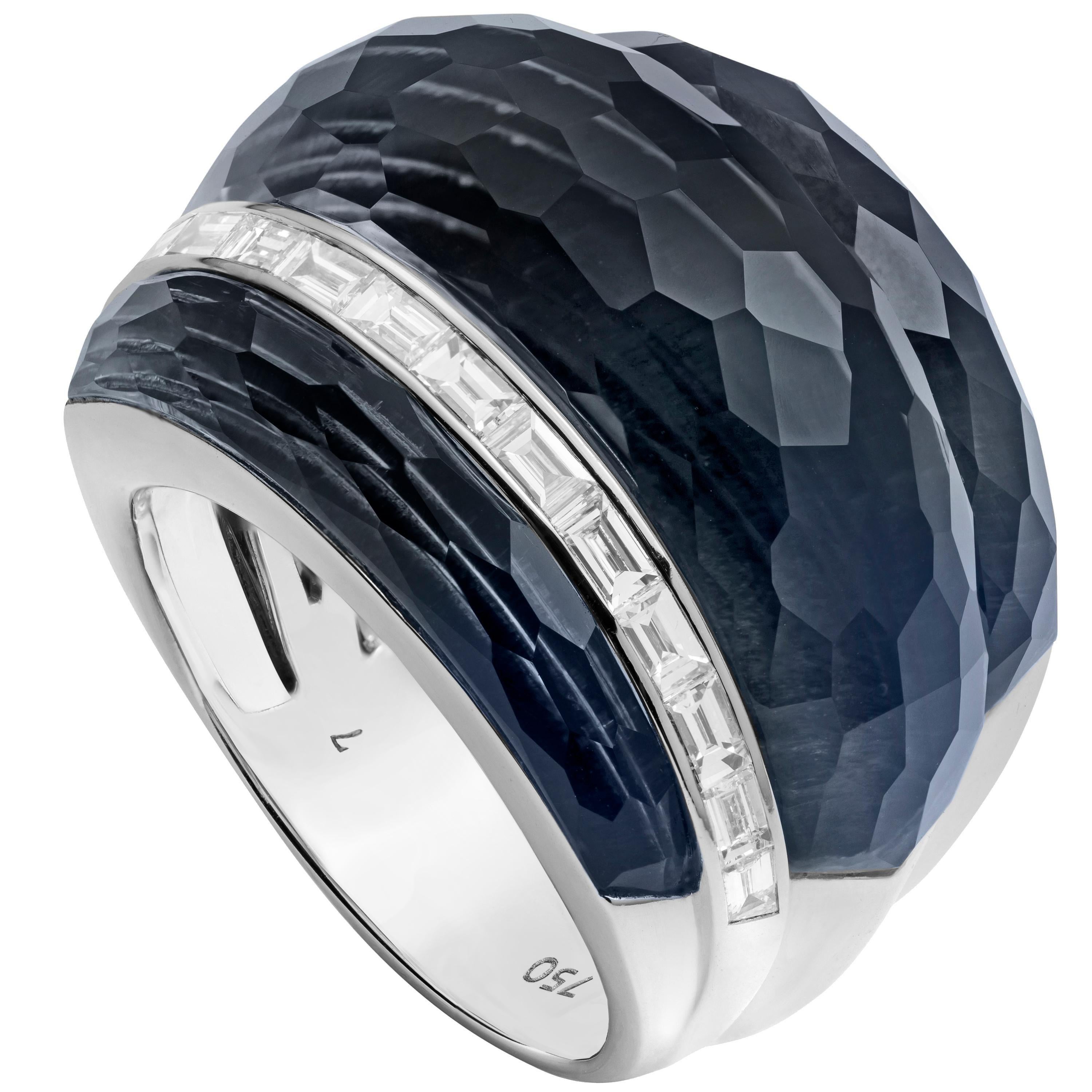 Stephen Webster CH₂ Falcon's Eye Crystal Haze and White Diamonds Cocktail Ring 4