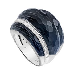 Stephen Webster CH₂ Falcon's Eye Crystal Haze and White Diamonds Cocktail Ring