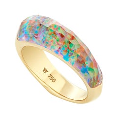 Stephen Webster CH2 Feuer opalisierende Kristall Haze und Gold Shard Stack Ring