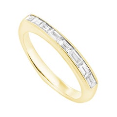 Stephen Webster CH₂ White Diamonds and 18 Carat Yellow Gold Baguette Stack Ring
