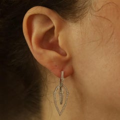 Stephen Webster Classic Thorn Diamond Dangle Earrings White Gold 18k 1.02ctw