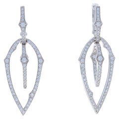 Stephen Webster Orecchini pendenti con diamanti a spina in oro bianco 18k 1,02ctw