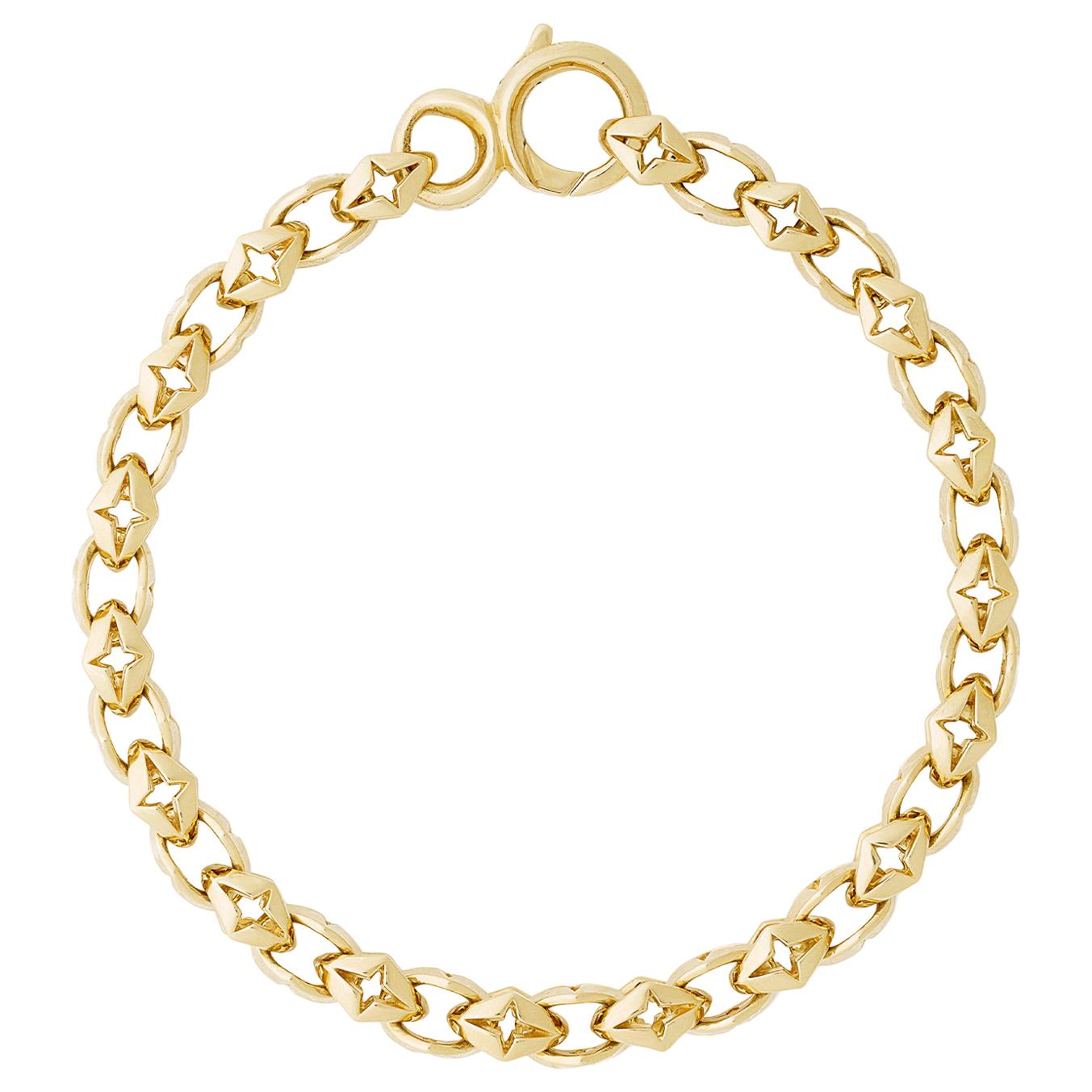 Stephen Webster Crosslink 18 Carat Yellow Gold Bracelet For Sale