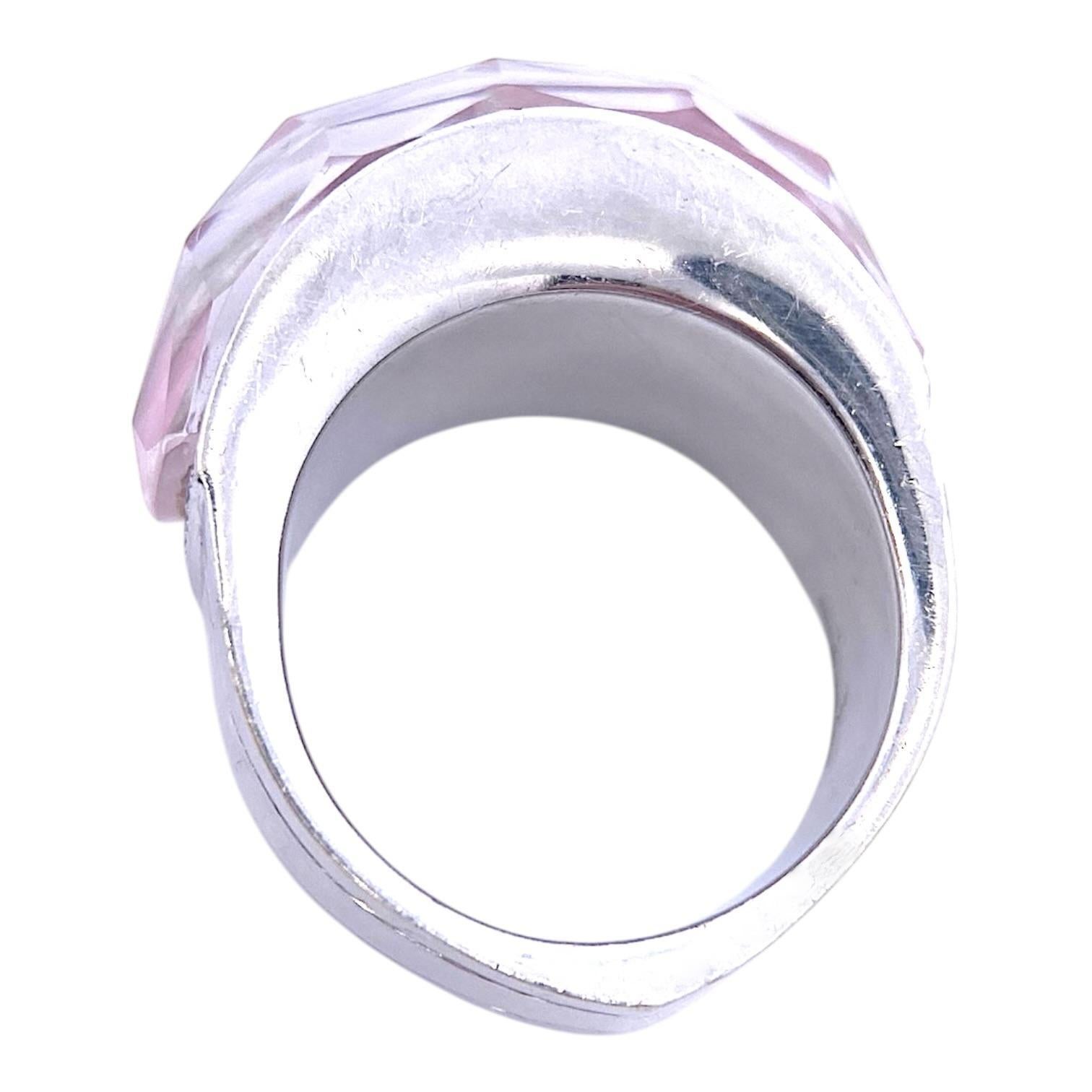 Taille brillant Stephen Webster Bague en or blanc 18 carats avec diamants Crystal Haze en vente