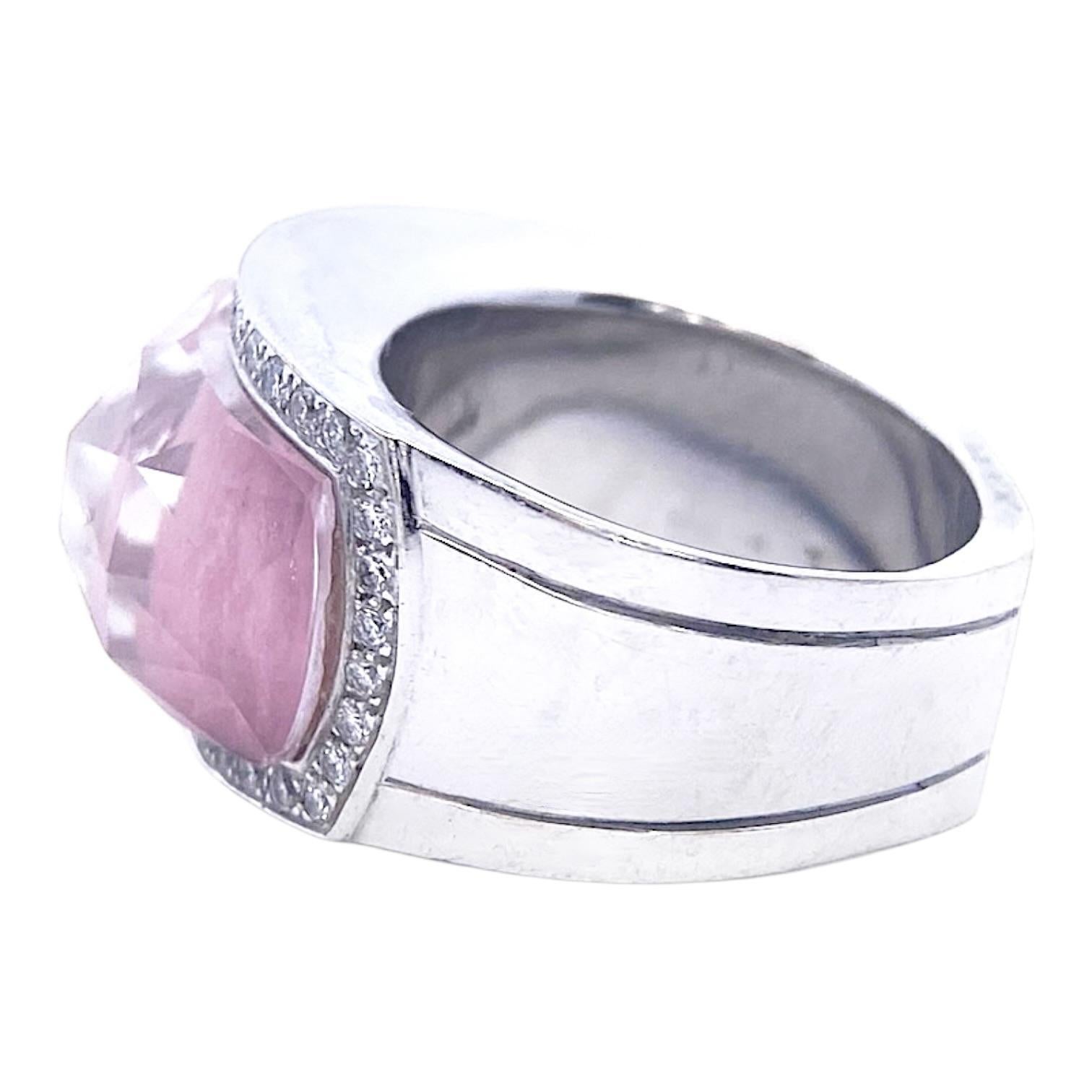 Stephen Webster Bague en or blanc 18 carats avec diamants Crystal Haze Bon état - En vente à Henderson, NV