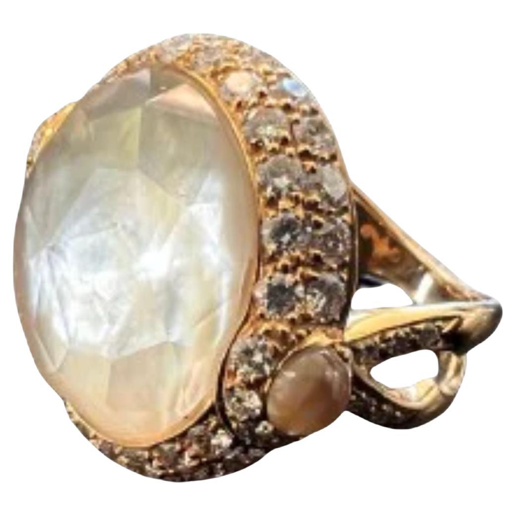 Stephen Webster Crystal Haze Bullet  Diamonds Yellow Gold Ring