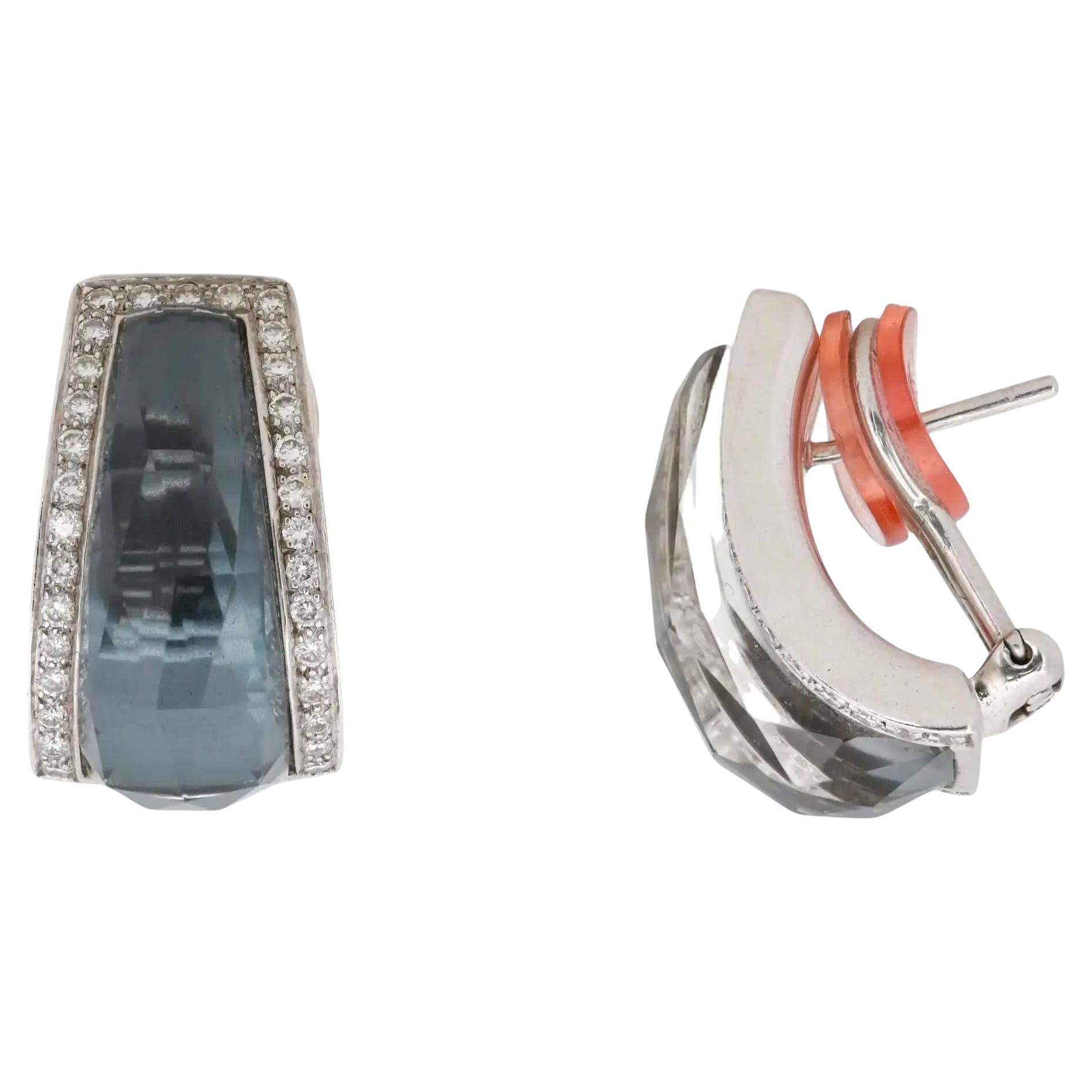 Stephen Webster Pendientes de diamantes Crystal Haze Oro blanco de 18 quilates 1,00 qt