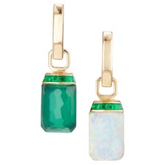 Stephen Webster Crystal Haze Tablet Twister Earrings Emerald