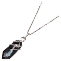 Stephen Webster Deco Haze 18ct Gold Diamond and Quartz Crystal Haze Necklace