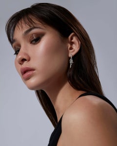 Stephen Webster Diamond earrings Thorn Embrace Knot Entwined white gold