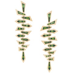 Stephen Webster Dynamite Tourmaline and 18 Carat Yellow Gold Shattered Earrings