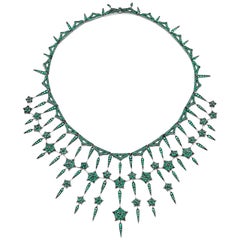 Stephen Webster Esmeralda y collar Stargazer de oro blanco de 18 quilates