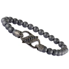 Stephen Webster England Made Me Silver and Black Rhodium Black Sapphire Pave