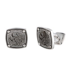 Stephen Webster England Made Me Silver and White Mother of Pearl Square Cushion