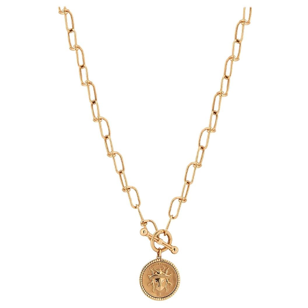 Stephen Webster Flipside 18 Carat Yellow Gold Spinning Safety Chain For Sale