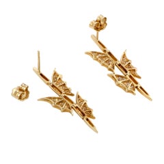 Stephen Webster Fly by Night 18 Karat Yellow Gold Diamond Dangle Earrings