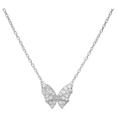 Stephen Webster Fly by Night 18 Carat White Gold and White Diamond Pavé Necklace