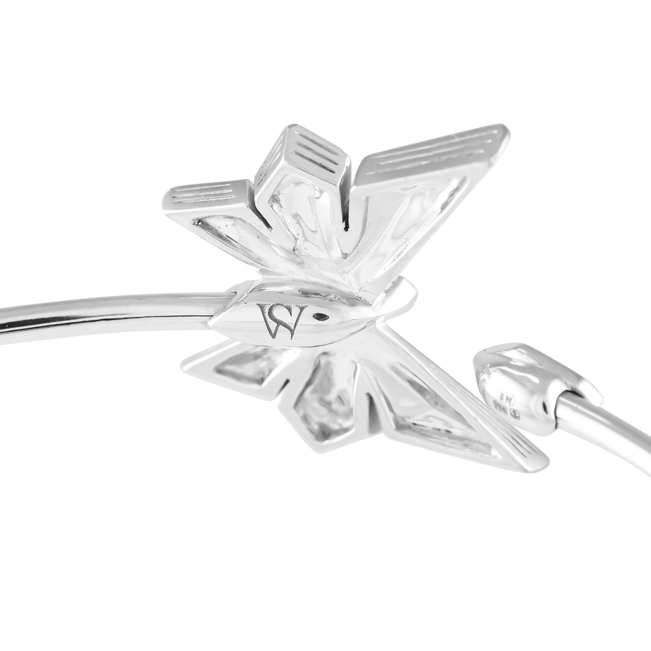 Round Cut Stephen Webster Fly By Night 18K White Gold 0.30ct Diamond Bracelet