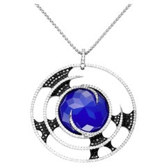 Stephen Webster Flybynigh White and Black Diamonds White Gold  Pendant