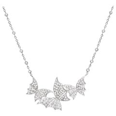 Stephen Webster Fly by Night White Gold and White Diamond Pavé Triple Necklace