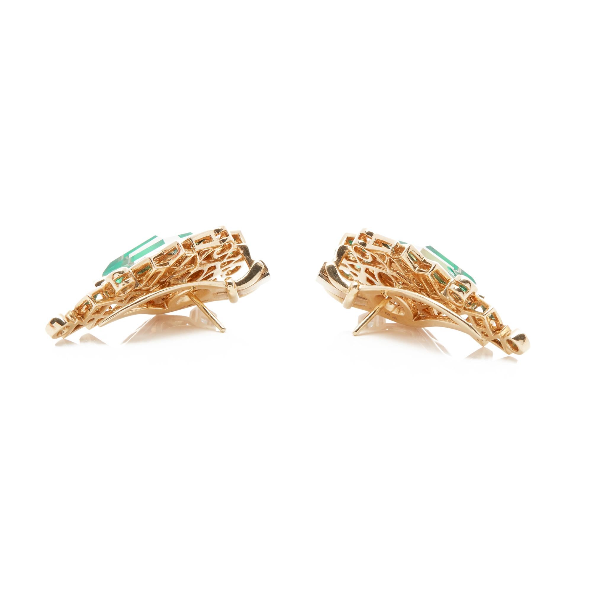 Stephen Webster Green Agate Crystal Haze Gold Struck 18ct Yellow Gold Earrings For Sale 1