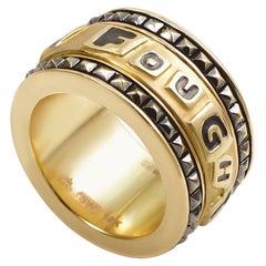 Stephen Webster I Fought The Law 18 Karat Yellow Gold Band Ring 3008188007