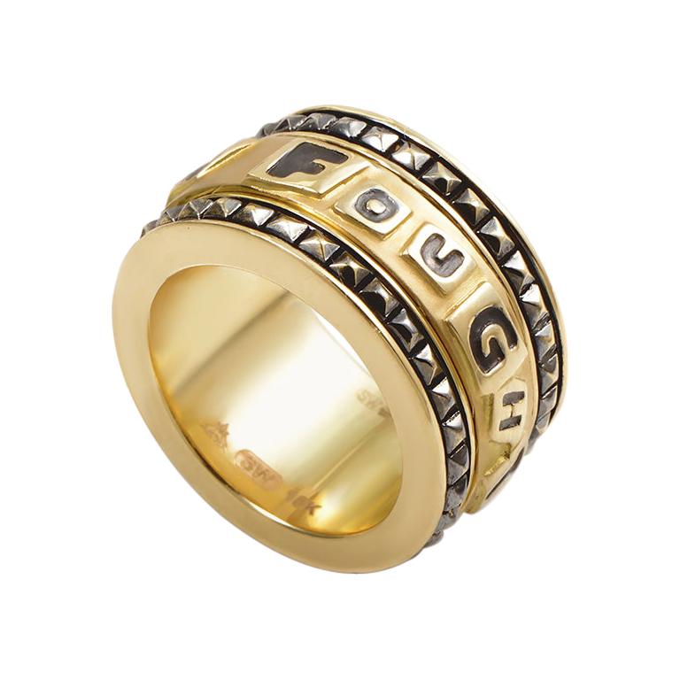 Stephen Webster I Fought The Law 18 Karat Yellow Gold Band Ring 3008188007